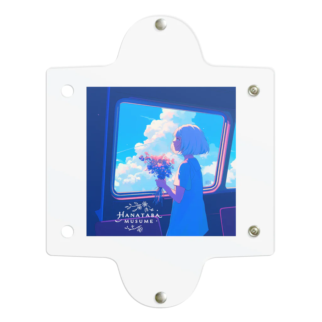 花束娘のA Girl and Flowers on the Journey Clear Multipurpose Case