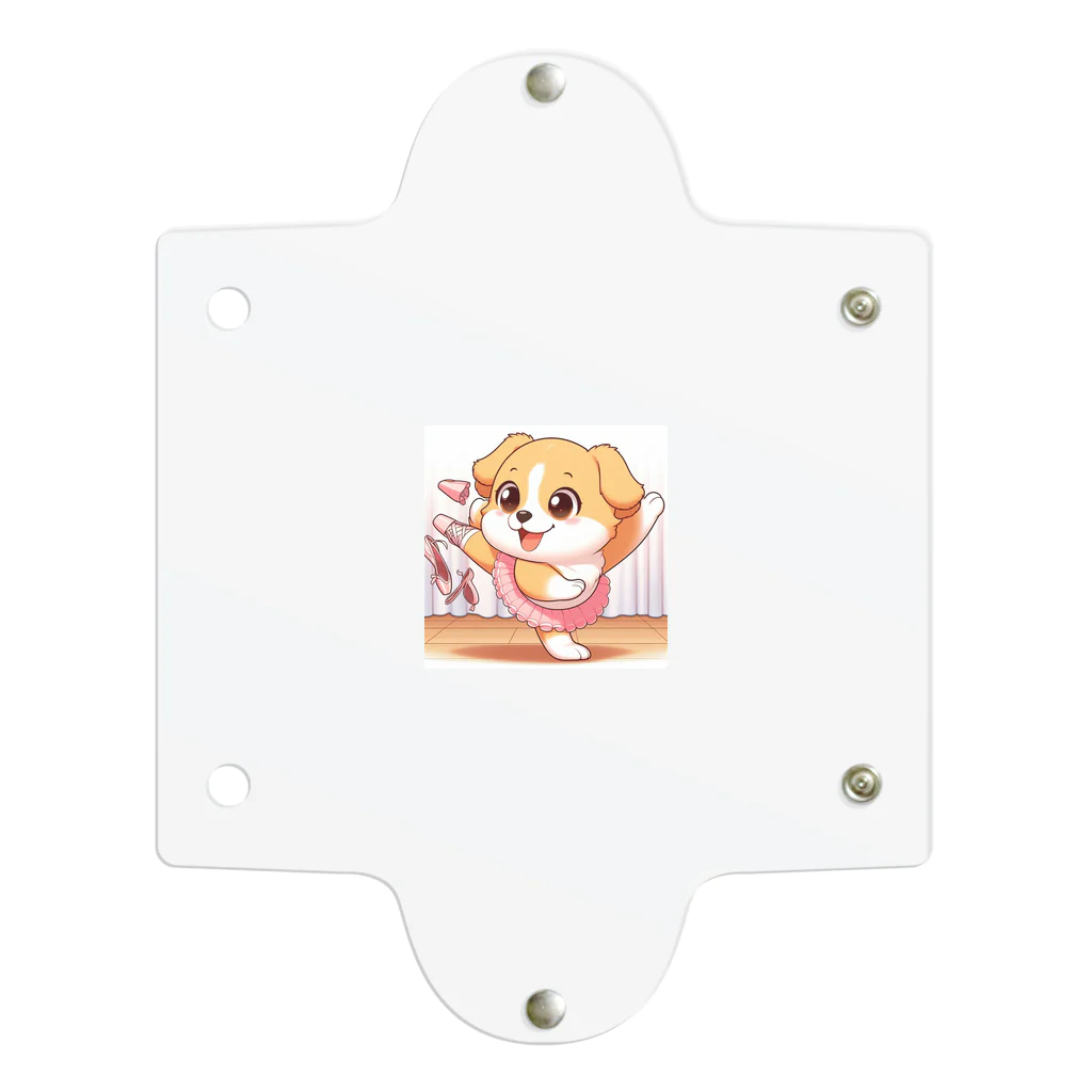 oz-chanのバレリーナのように踊る犬_アニメ風1 Clear Multipurpose Case