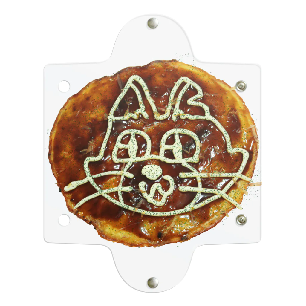 キャットＣのこうじょうけんがくのお好み焼きキャットCニャ！ クリアマルチケース