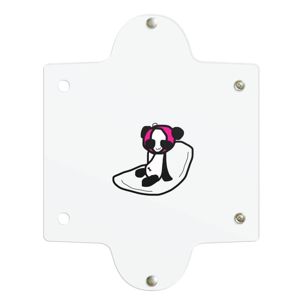248-nijiya-のナプキンに乗るぱんこちゃん Clear Multipurpose Case