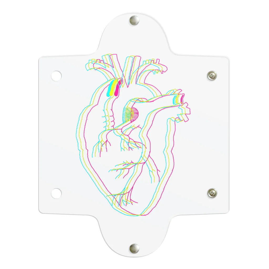 がつの派手な心臓 クリアマルチケース