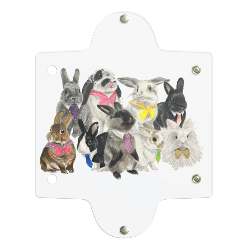 🐇のんくく🐇(❤️くろえ君❤️)のくろえ学園 うさぎ Clear Multipurpose Case