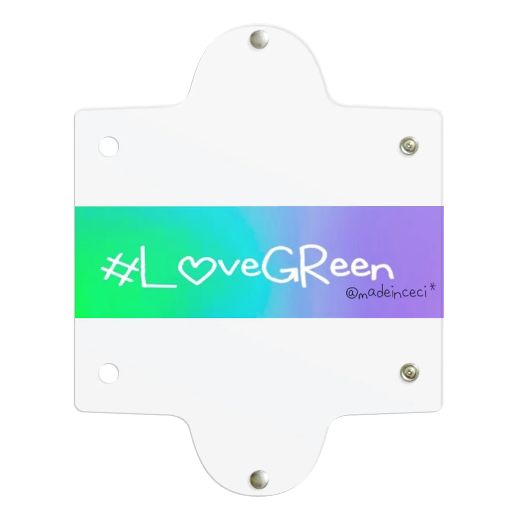 田中セシル⋆CecilTanakaの#LoveGReen 01 Clear Multipurpose Case
