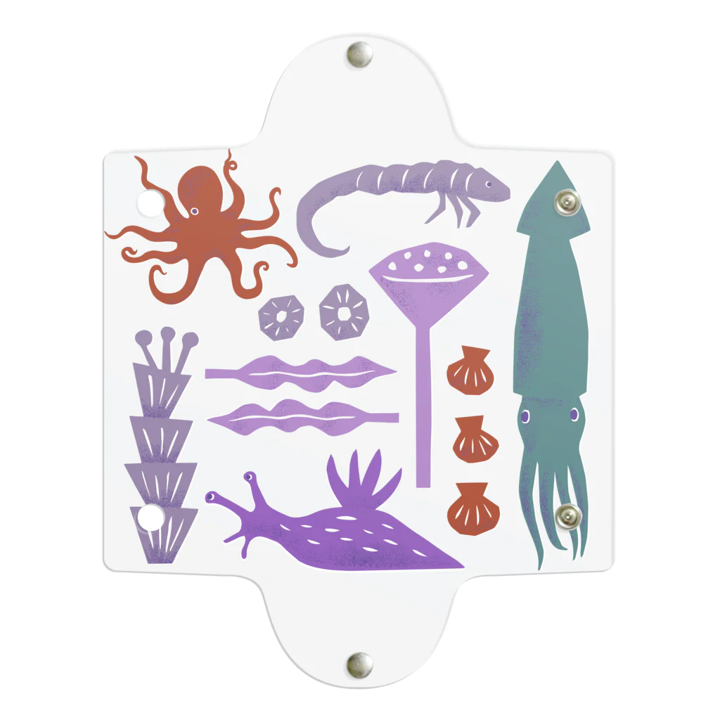 水島ひねのSea Creatures Clear Multipurpose Case
