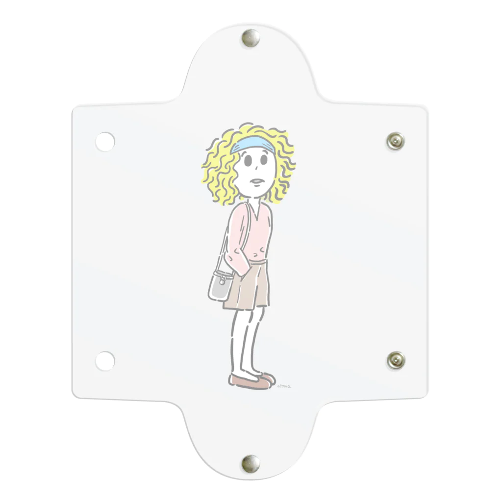 オバタアイの希望を捨てない女の子 Clear Multipurpose Case