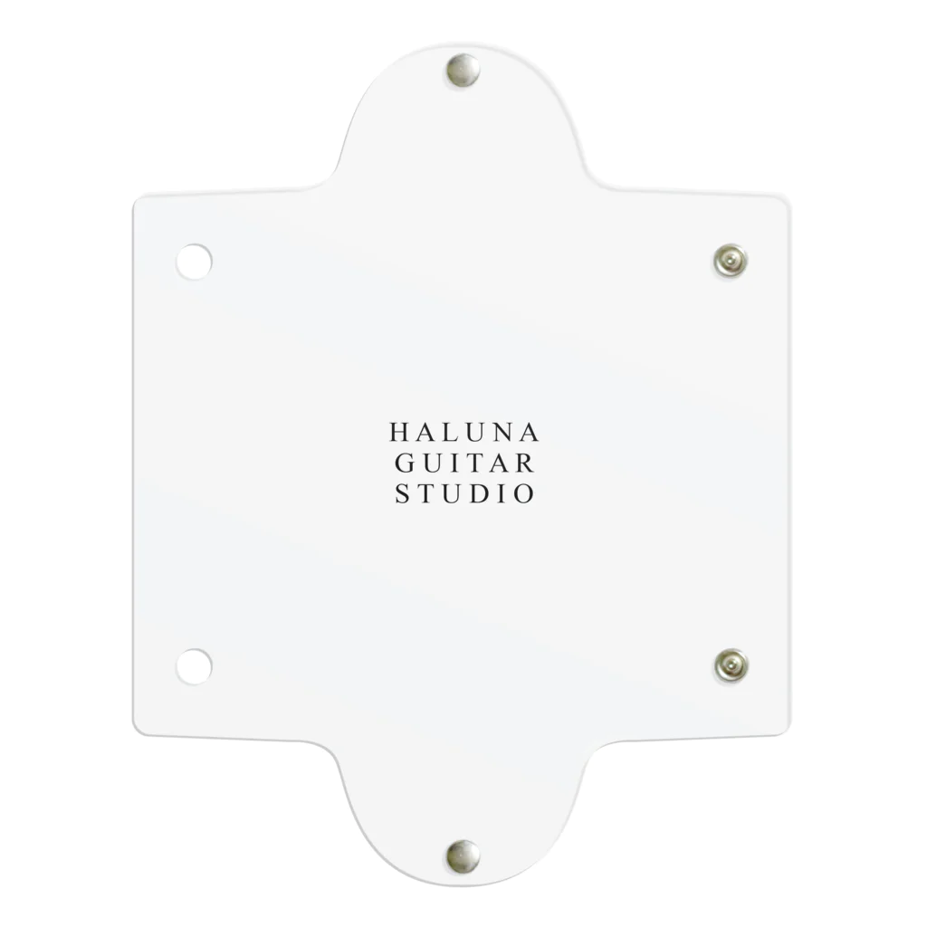 Haluna Guitar Studioの黒字ロゴ クリアマルチケース