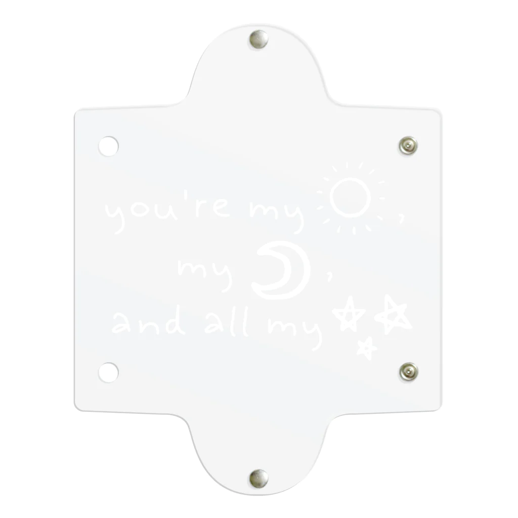 RIRI_designのyou're my sunshine, my moon, and all my stars（白） クリアマルチケース