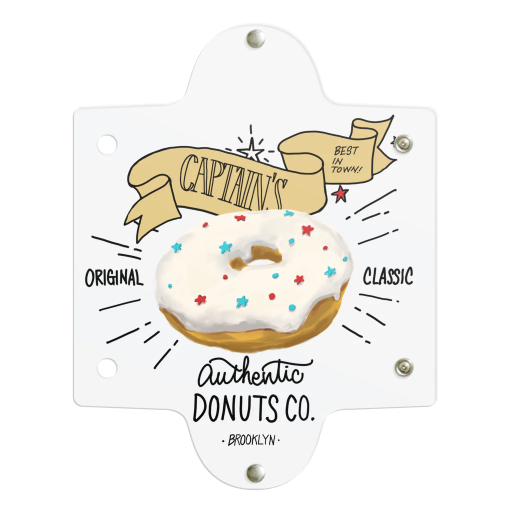 板チョコ屋のCAPTAIN'S DONUTS Clear Multipurpose Case