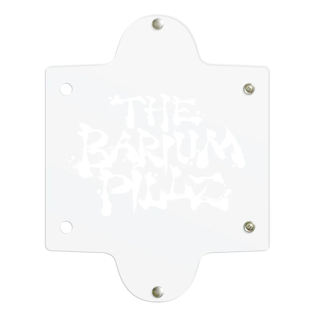 THE BARIUM PILLZのロゴデザイン（白ロゴ） クリアマルチケース
