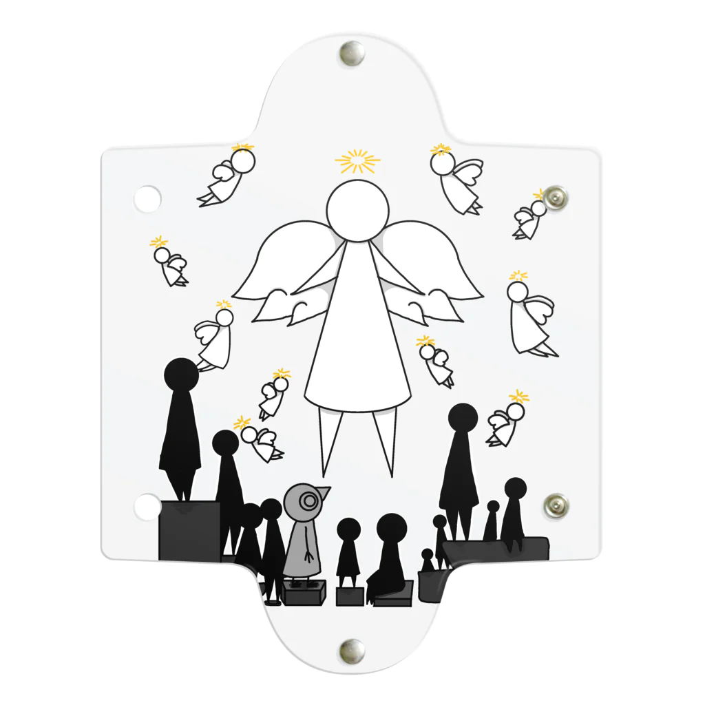 トリさんの休日の天使を眺めるトリさん Clear Multipurpose Case