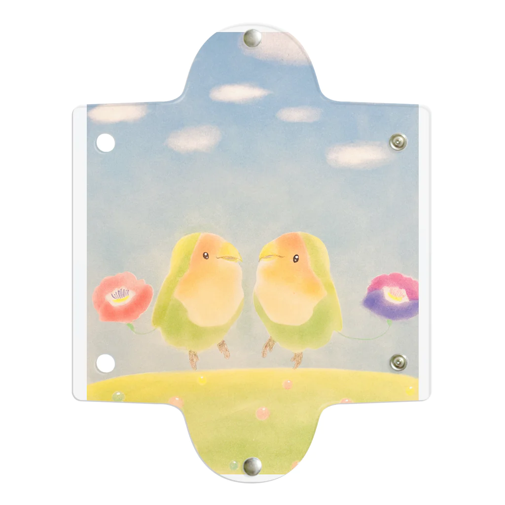 happy pastel yuyuの仲良しコザクラインコ Clear Multipurpose Case