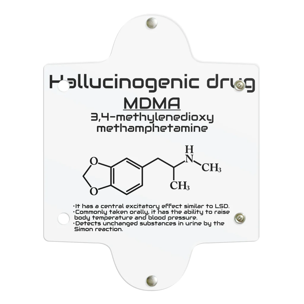 U Libraryの3,4‐メチレンジオキシメタンフェタミンMDMA(衛生学) Clear Multipurpose Case