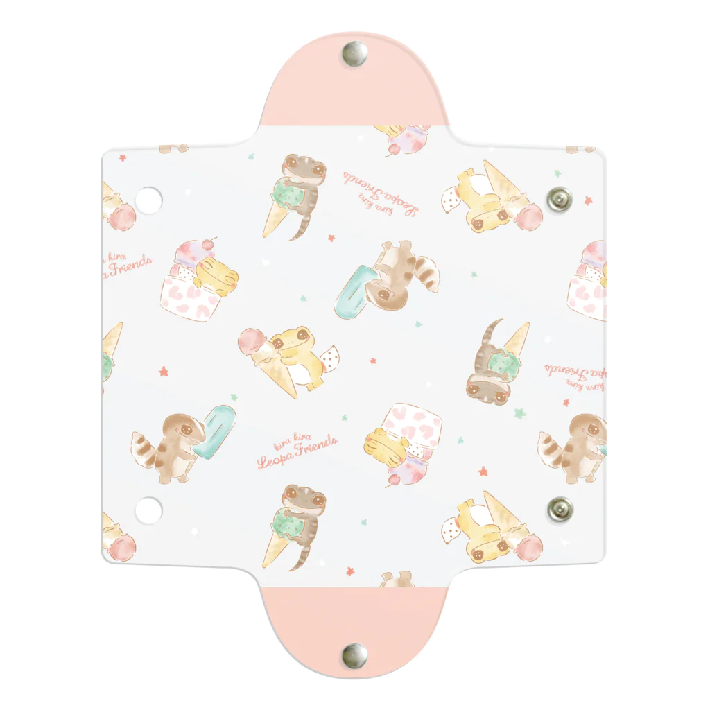 きらきらレオパふれんずのHappy ice cream きらきらレオパふれんず kirakira leopa Clear Multipurpose Case