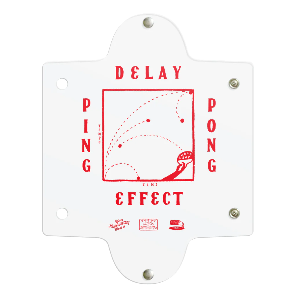 astrollage zakka official storeのDELAY EFFECT RED クリアマルチケース