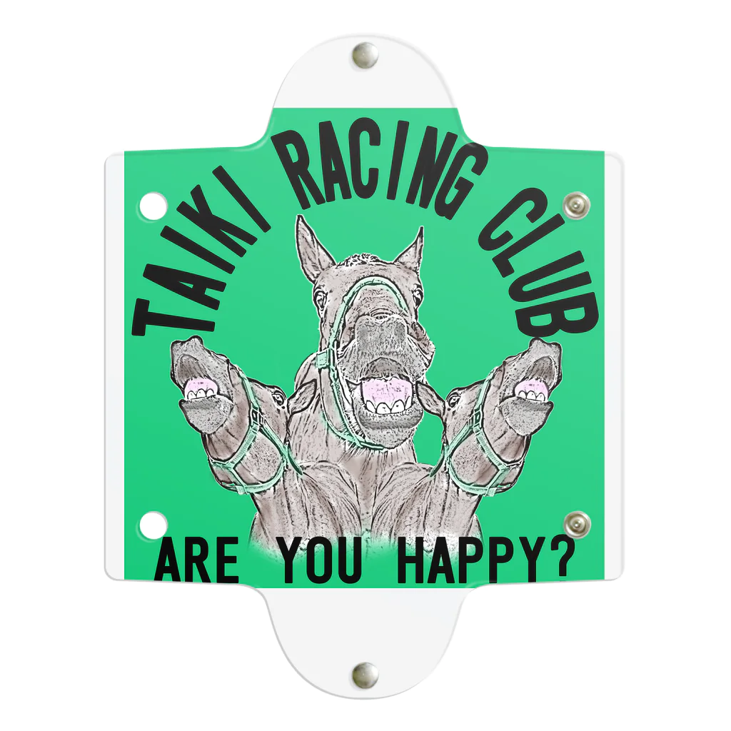 TaikiRacingClubShopのARE YOU HAPPY? Clear Multipurpose Case