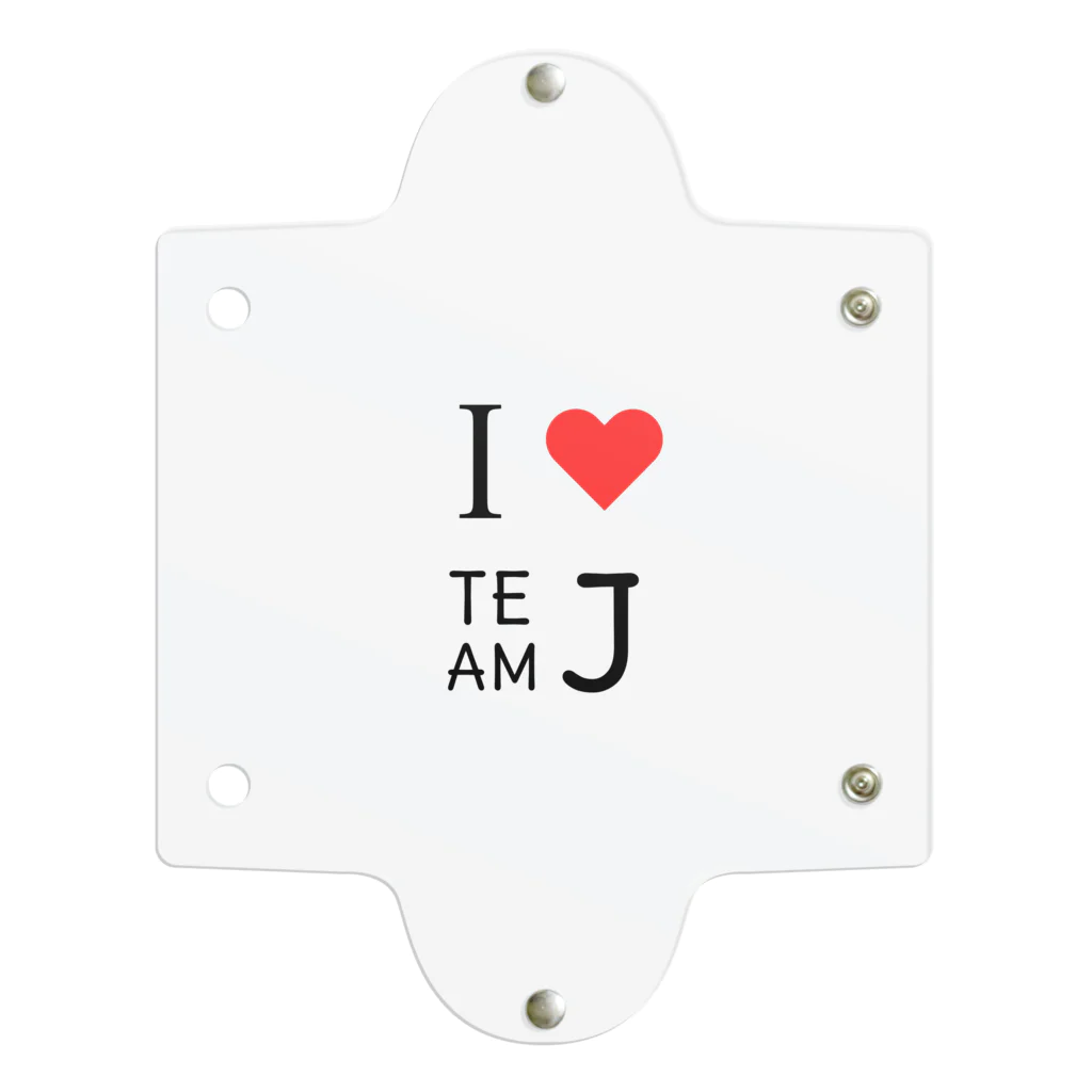 Team　ＪのＩ❤TEAM J(LOGO BK) クリアマルチケース