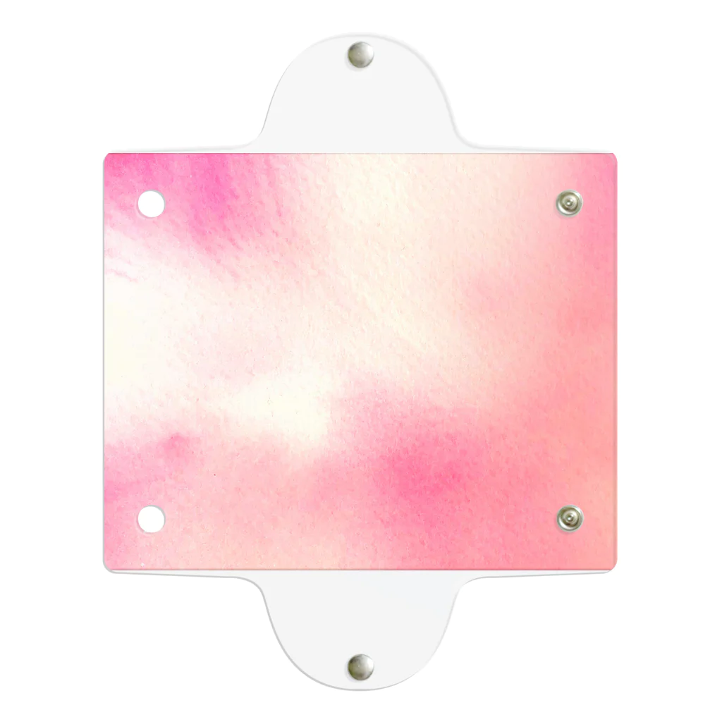 水彩 Ao_watercolorのPeach pink　水彩 Clear Multipurpose Case