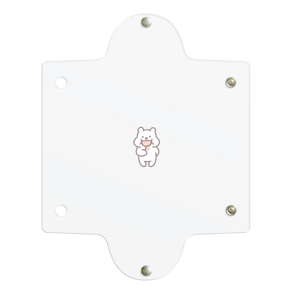 はるきちのLITTLE WHITE BEARS(もぐもぐ） Clear Multipurpose Case