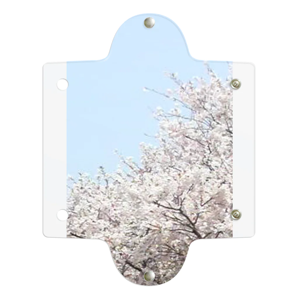 綺麗何学模様の桜 クリアマルチケース