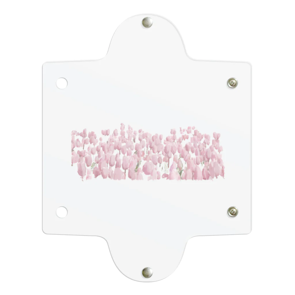 rilybiiのTulip field pink Clear Multipurpose Case