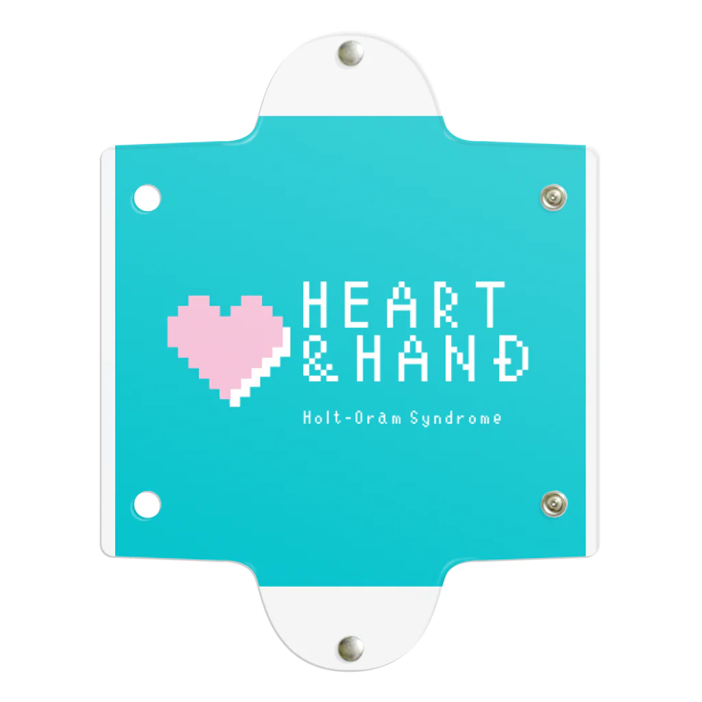 ハート&ハンドのHeart & Hand のややグリーンオリジナルアイテム クリアマルチケース