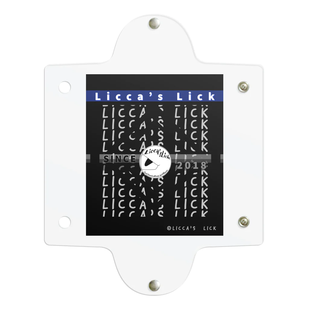 Licca's Lickのリッカーズロゴ&文字 Clear Multipurpose Case