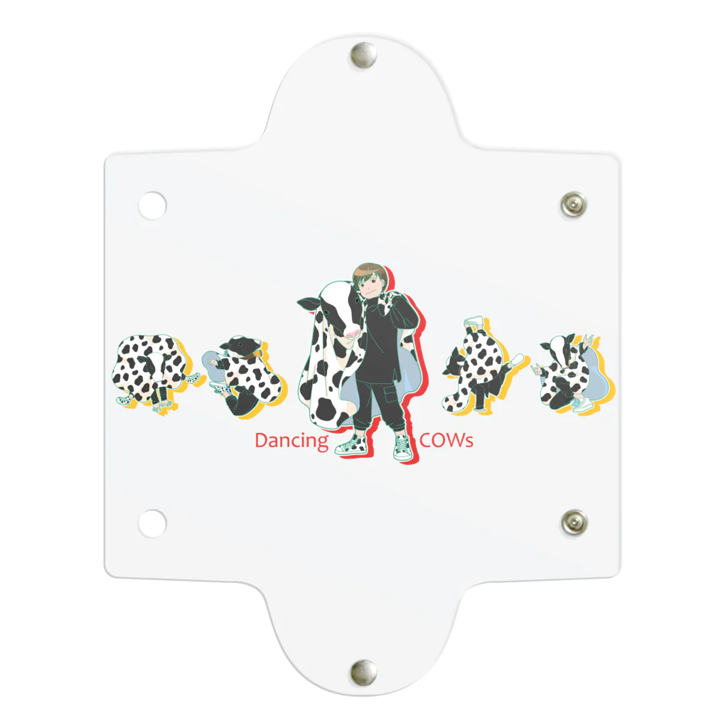 Pretty! showcase@SUZURI/まつもとめいこのDancing COWs Clear Multipurpose Case