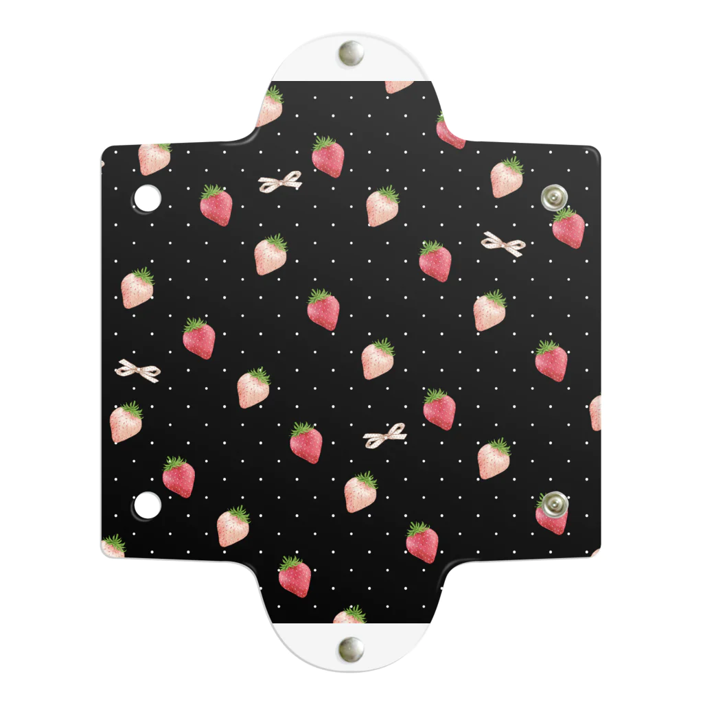 やよいのstrawberry pattern クリアマルチケース