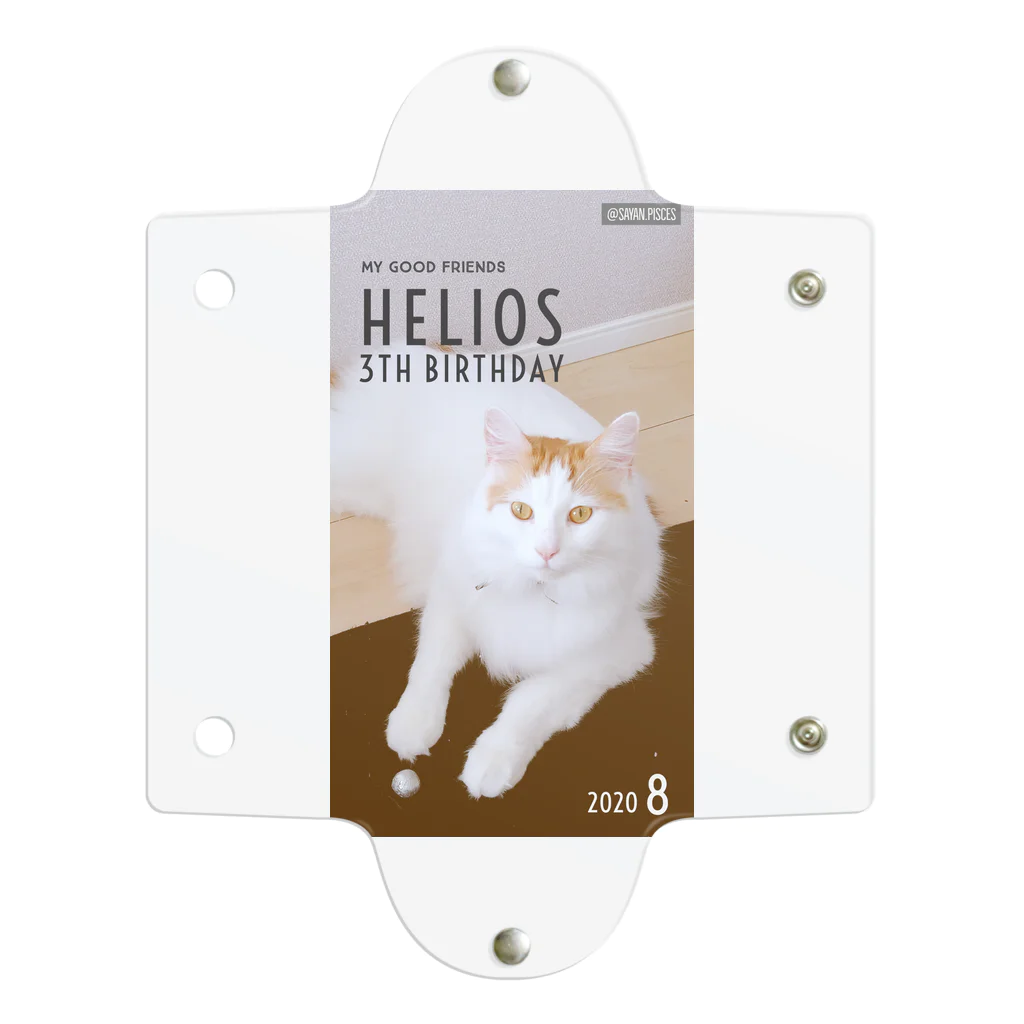 猫界のプリンスHelios♡と僕たちのHelios♡クリアケース 투명 동전 지갑