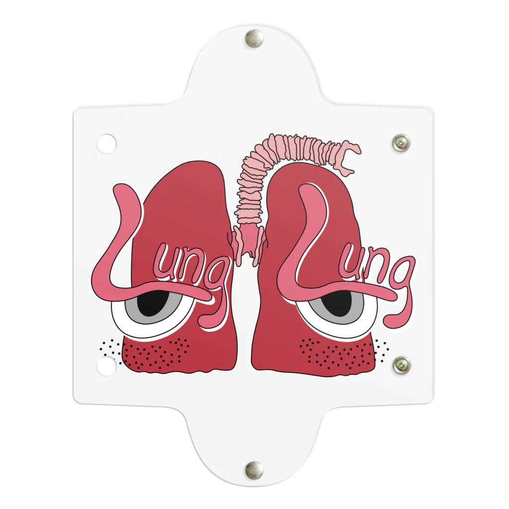 Lung Lung & FriendsのLung Lung クリアマルチケース