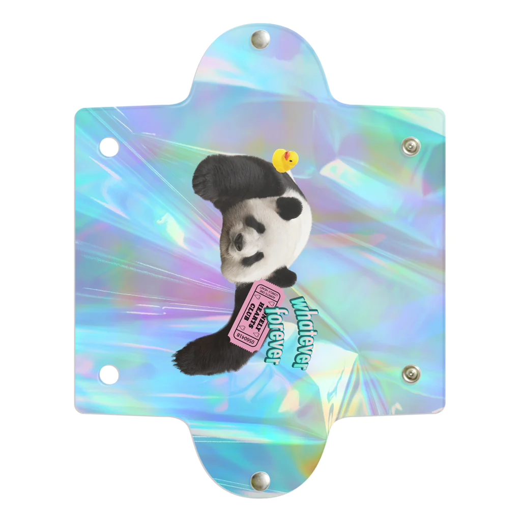 𝙈𝙊𝙈𝙊'𝙨 𝙎𝙝𝙤𝙥のホログラム&panda Clear Multipurpose Case