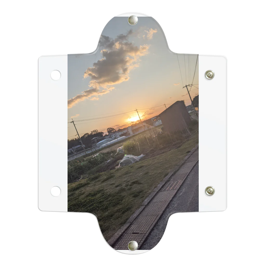 natuyasumi_catの散歩の夕日 Clear Multipurpose Case