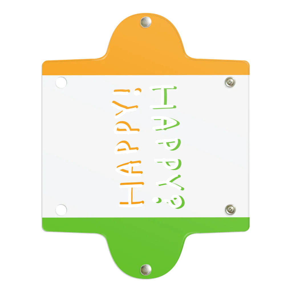 MEWのHAPPY-ORANGE and GREEN Clear Multipurpose Case