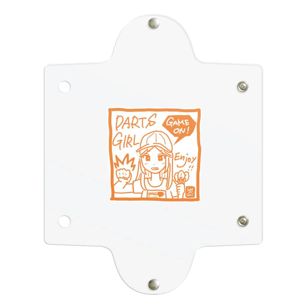 SWEET＆SPICY 【 すいすぱ 】ダーツのGAME ON!　【SPICY ORANGE】 Clear Multipurpose Case