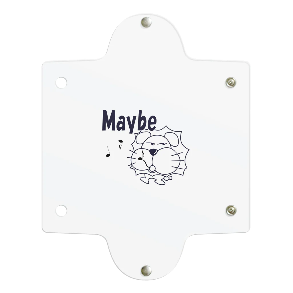 ワン太フルのTシャツ屋さんのライオン君 Maybe 黒 Clear Multipurpose Case