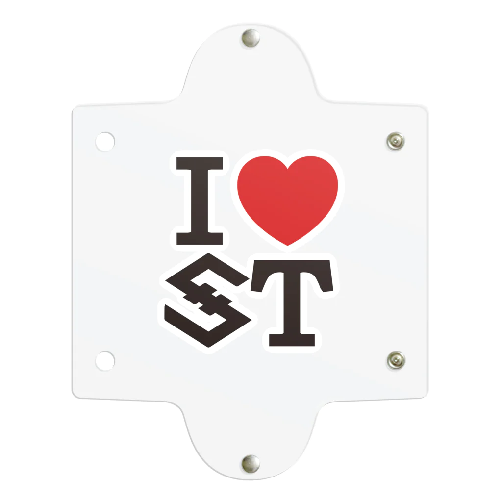 ＩＯＳＴのI love IOST（スクエア型） クリアマルチケース