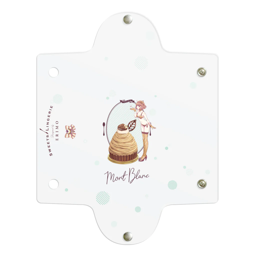 ERIMO–WORKSのSweets Lingerie clear multi case "Mont Blanc"  クリアマルチケース