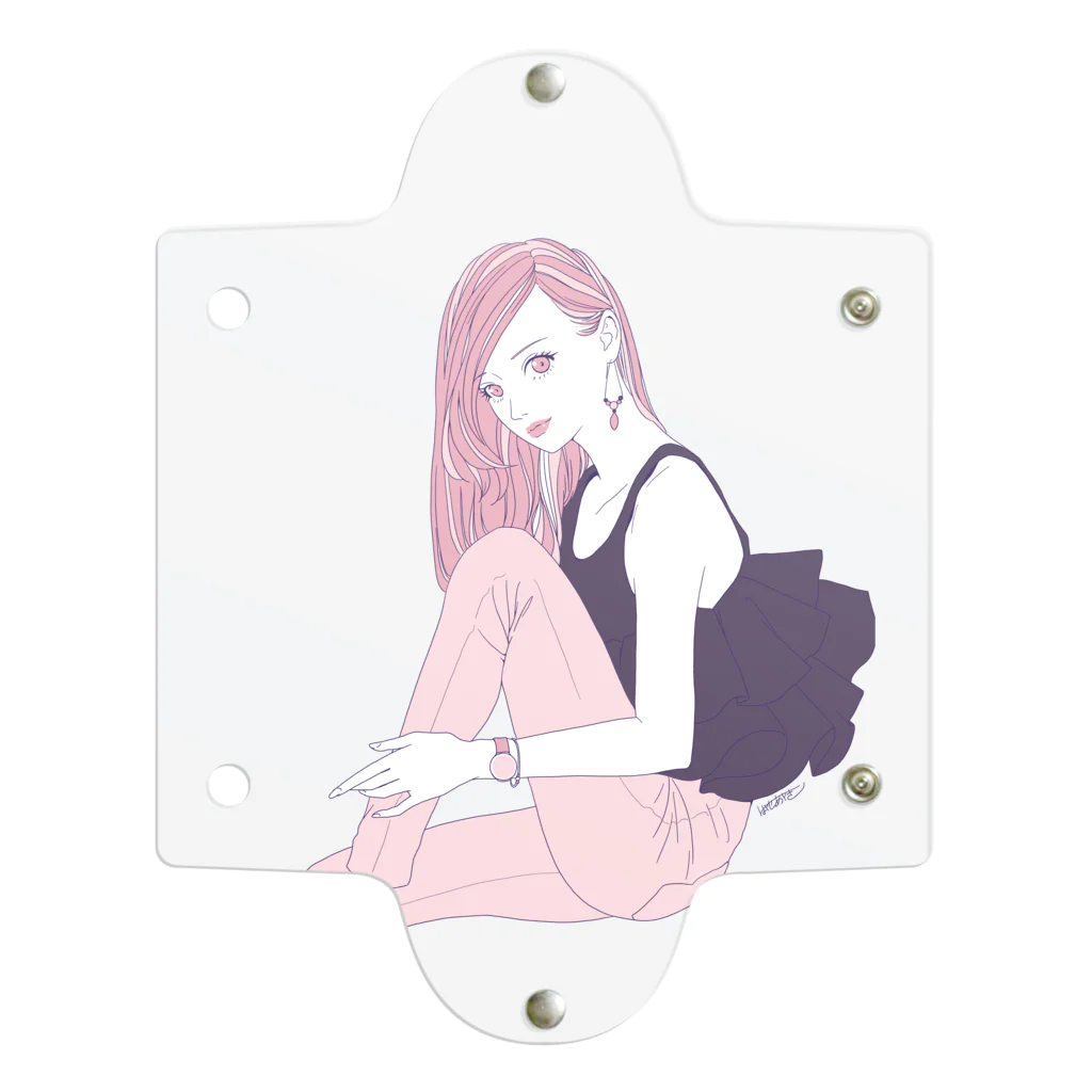 早瀬｜ナース系イラストレーターのREIWA GIRL Clear Multipurpose Case