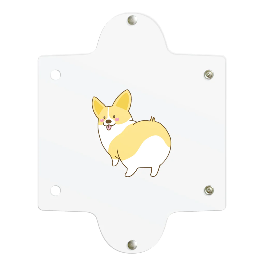 5corgisの振り向きコーギー Clear Multipurpose Case