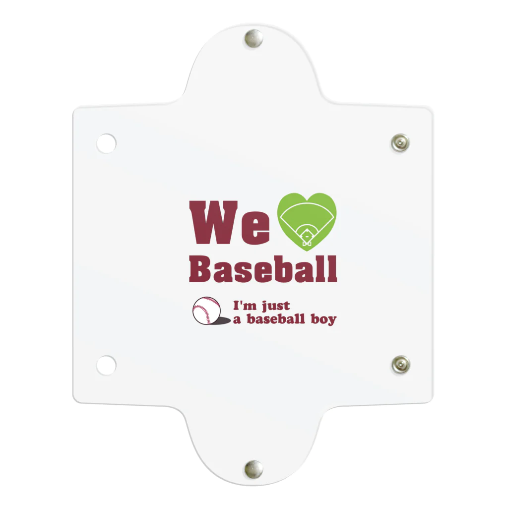 キッズモード某のWe love Baseball(レッド) 투명 동전 지갑