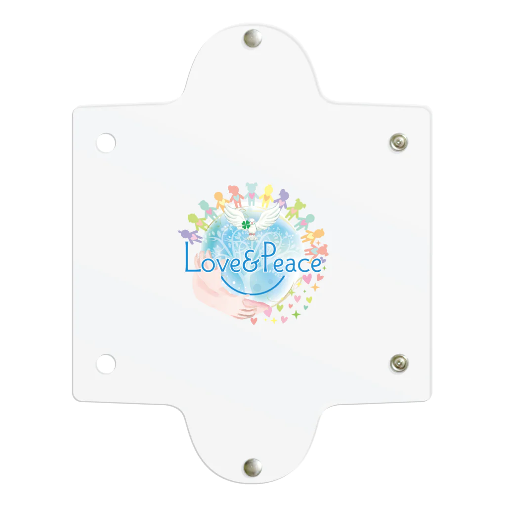 Love＆PeaceのLove＆Peaceキッズ用ロゴ Clear Multipurpose Case