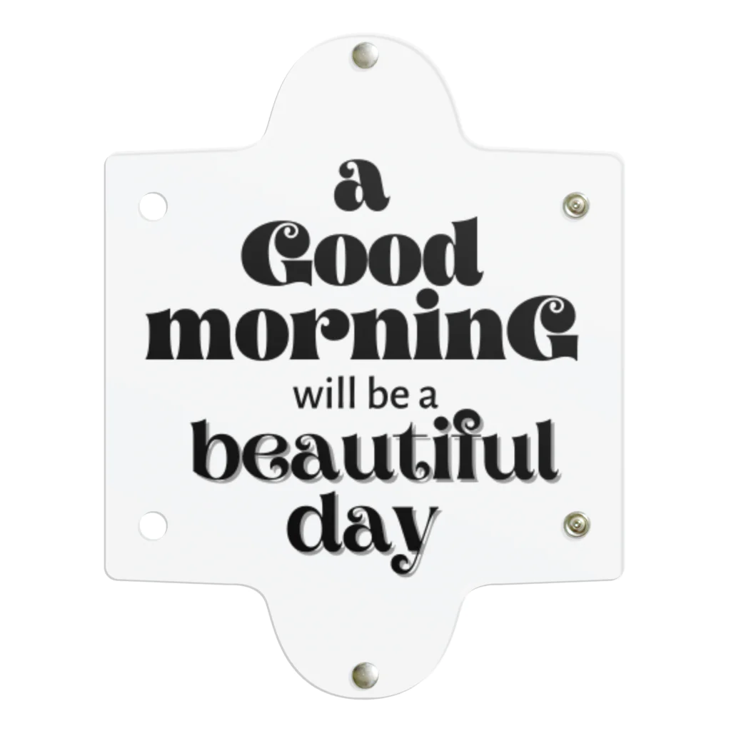 Rai's storEのシンプル文字★ a Good moaninG will be a beautiful day Clear Multipurpose Case