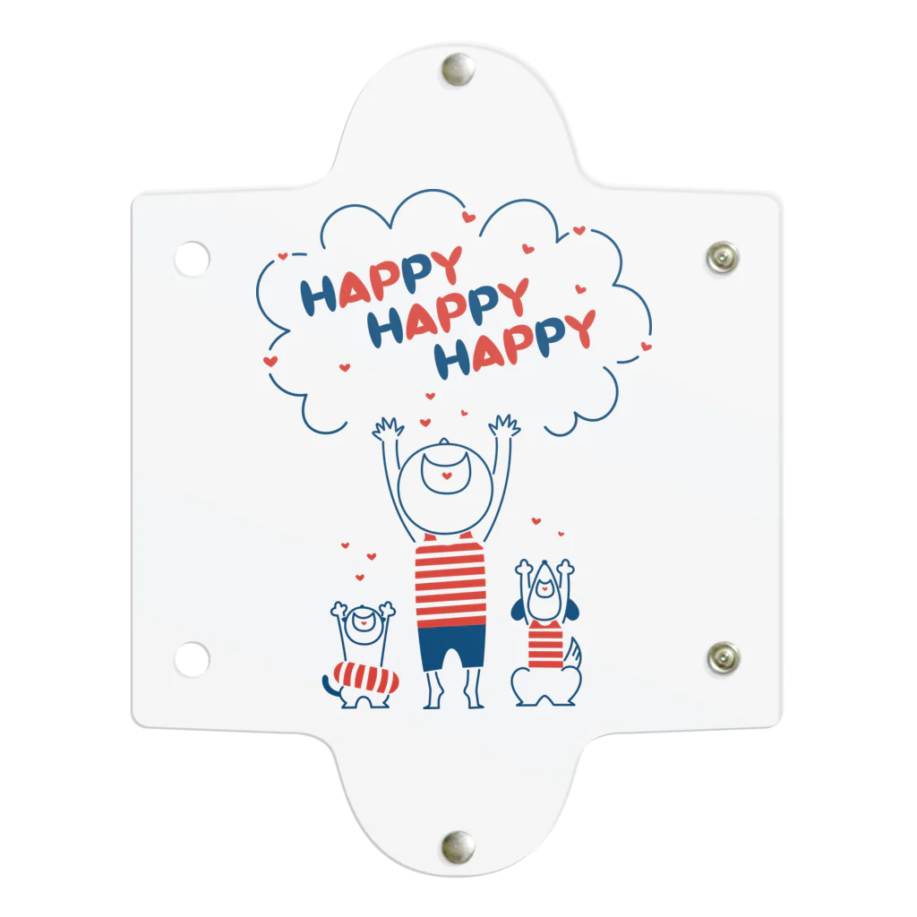 8anna storeのHAPPY HAPPY HAPPY！上を向いて笑おう！夏バージョン クリアマルチケース