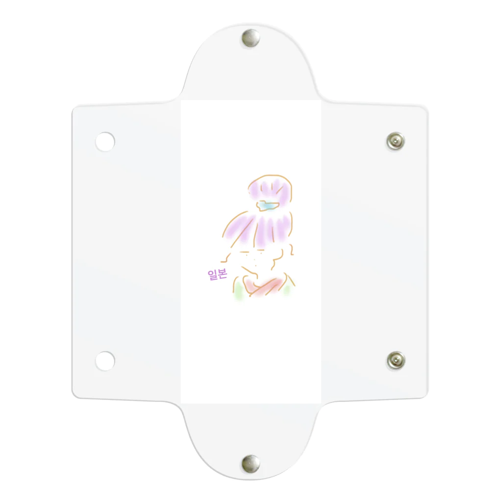 Free guys. のジャパニーズガール1 Clear Multipurpose Case