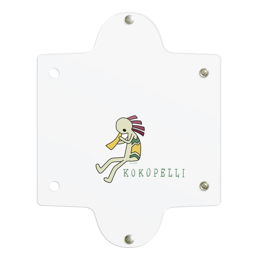 みみはんこ/消しゴムはんこのKokopelli (+logo) Clear Multipurpose Case