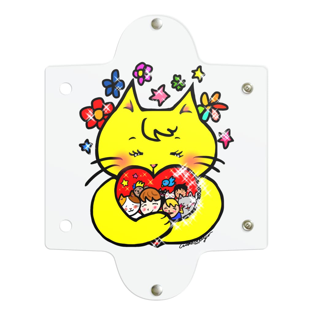 WataMayuroom☆の抱きしめるニャンコ Clear Multipurpose Case