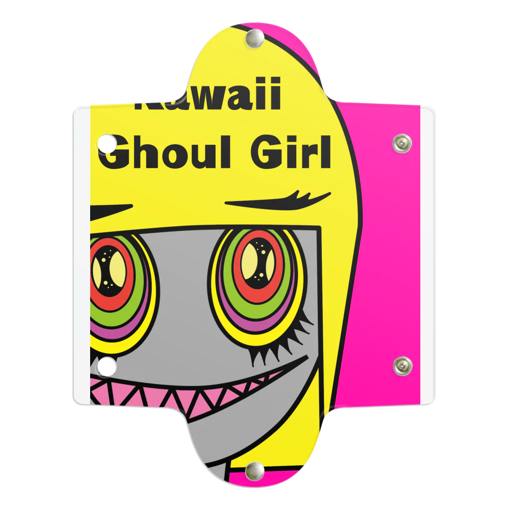 たすけんのイラストグッズのグールーのスー子さん（Kawaii Ghoul Girl） クリアマルチケース