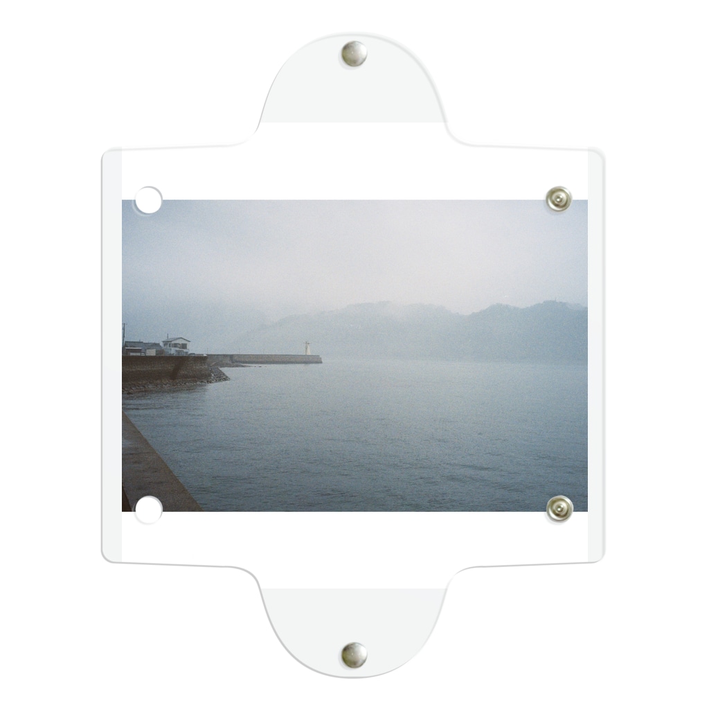 Esseの雨の日の海と白い灯台 Clear Multipurpose Case