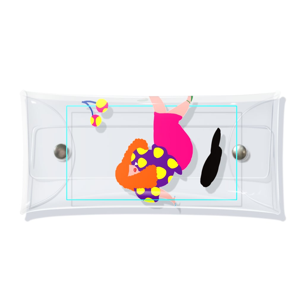 fig-treeの水玉の女04 Clear Multipurpose Case