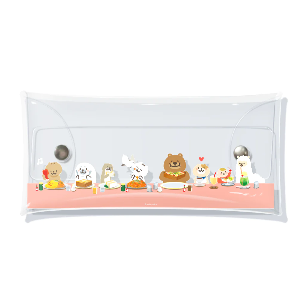 notonekoののとねこの喫茶店 Clear Multipurpose Case